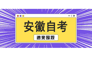 2024年10月安徽哪些大学可以自考大专